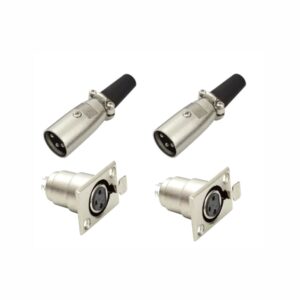 CONECTOR CANNON - XLR - 3-4-5 PINOS MACHO E FEMEA LINHA E PAINEL