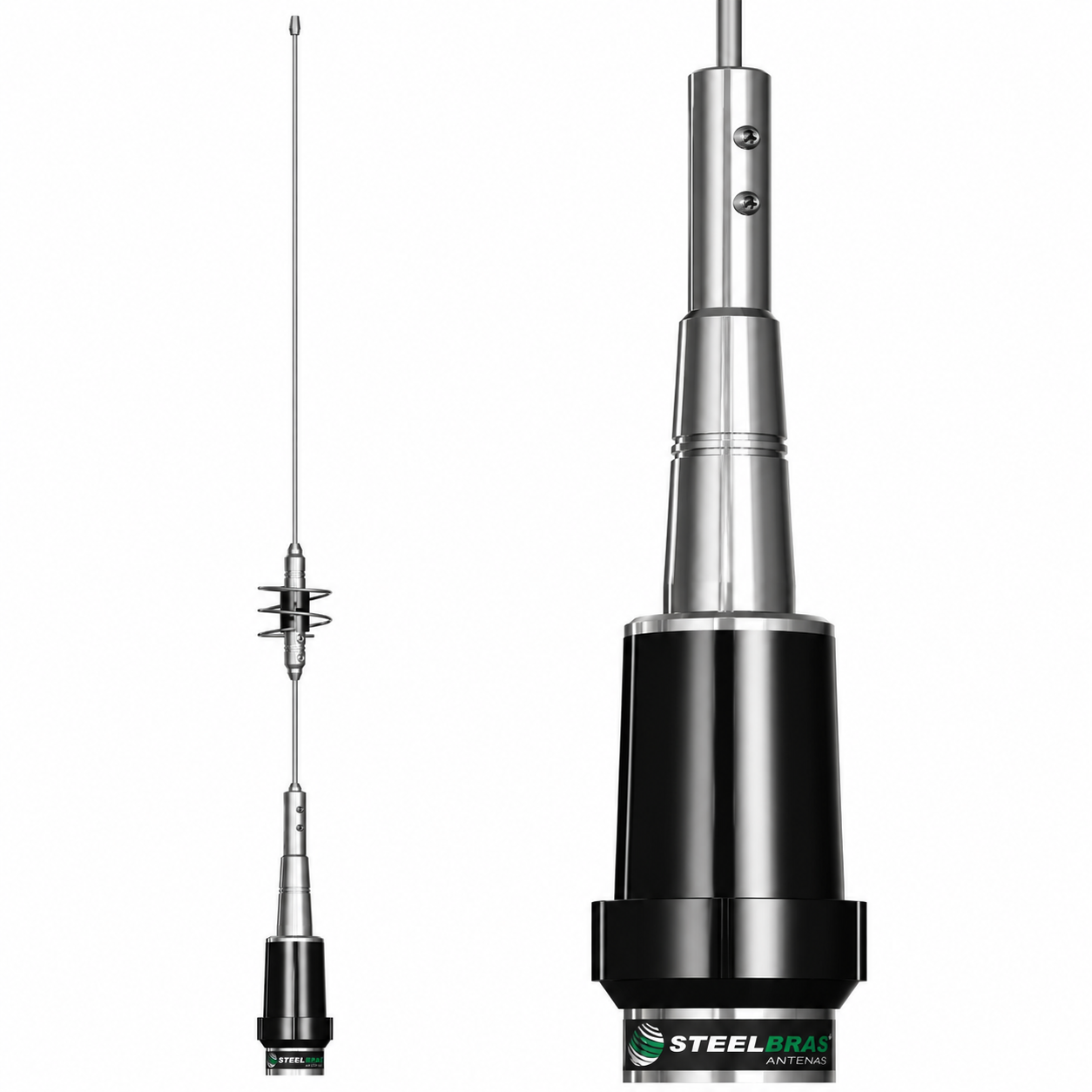 AP 0191 - ANTENA MOVEL DUAL BAND 3/8 VHF - 2X5/8 UHF - Imagem 2