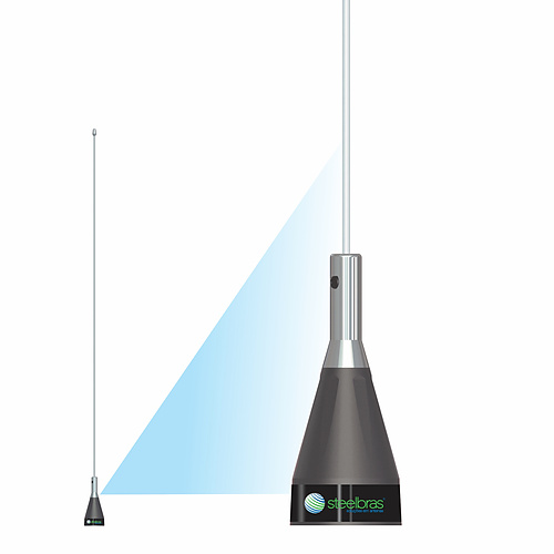 AP 10186 - ANTENA MOVEL VHF 1/4 DE ONDA - EVOLUTION - Imagem 2